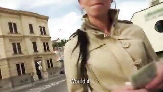 Hot girl has no problem fucking for money on camera