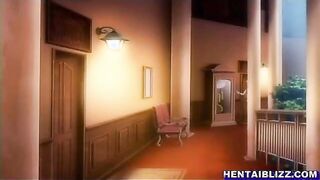 Hentai girl with bigtits caught and hard drilled by tentacles