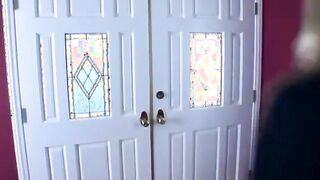 Cute sexy teen babysitter getting her wet pussy fucked really hard