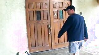 Horny teen babysitter gets fucked hard in different positions in the gym