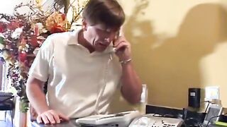 Cute Asian teen babysitter getting fingered and fucked by her boss