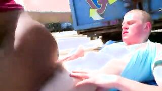 Interracial black ass fuck and facial cumshot