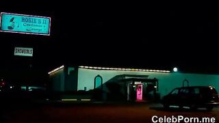 Olivia Wilde stripping on a stage