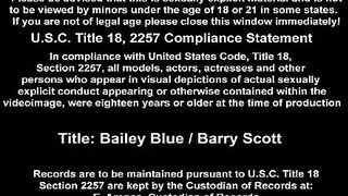 Brunette Babe Bailey Blue Jams Dick Up Her Wet Vag