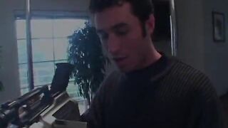 Latina girl jams rod in throat & vag