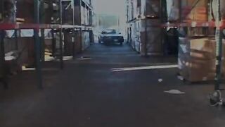 Brunette gal jams boner in throat & vag