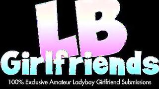 Hot shemale masturbates her dick