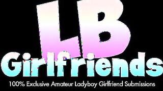 Brown-skinned shemale strokes her dick at couch