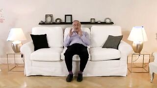 Older british guy watches hot stocking teen fingering