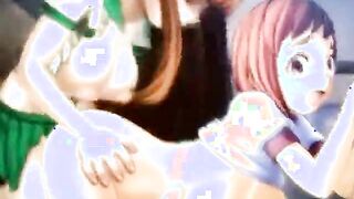 Cute hentai shemale bareback fucked