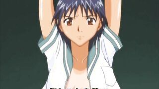 Chained hentai coed gangbanged by soldiers