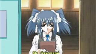 Schoolgirl hentai dildoed and wetpussy fucked