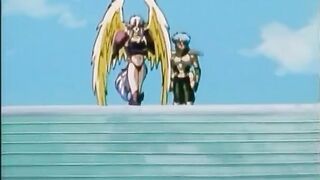 Warrior hentai Angel fight with monster