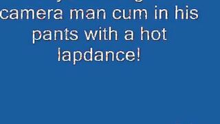 Hot girl akes guy cum in his pants 