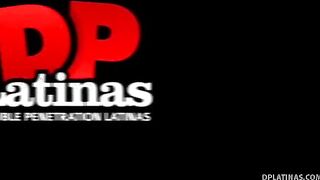 Latina Raissa Takes Two Dicks