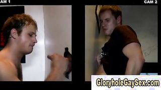 Gay gets straight cumshot