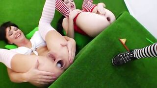 trio of luxury girlsongirls fucking hard