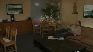 Nasty Blonde Teen Tongues & Hammers Thick Pole