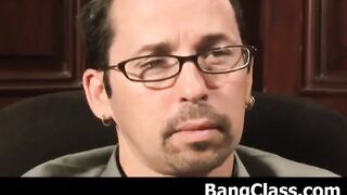 Naughty Brunette Teen Loves Fellatio & Sex