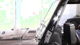 Girl sticks dick in mouth & pussy