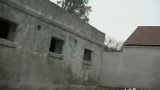 Lovely Blonde Teen Enjoys Oral & Fucking Outdoors