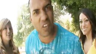 Rachel vs Mackenzee get cum blasted by this huge cock