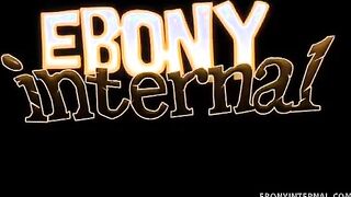 Brown Sugar Takes A Warm Load In Her Twat