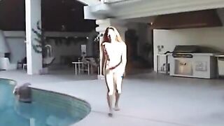 Hot Asian in bikini fucking outdoors!