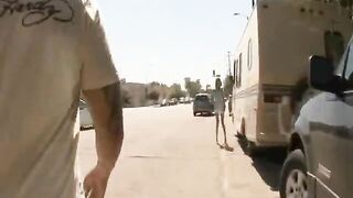 Sisi Sinz deep throats a 14 inch cock!!!!