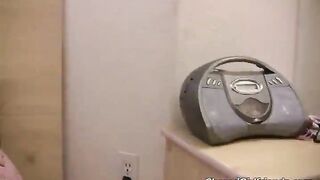 Blonde Teen Giving Her Bf A Lapdance