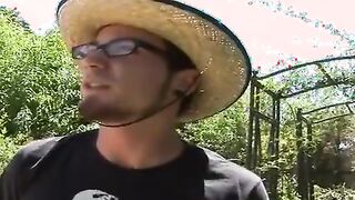 Redhead teen nails two erect hotdogs