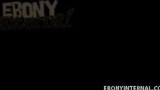 Ebony Bella Moretti Filled With Black Cock