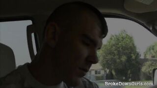 Stunning Brunette Hottie Does Fellatio And Pounds Shaft