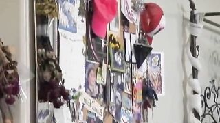 Pretty Brunette Teen Tongues & Hammers Thick Pole