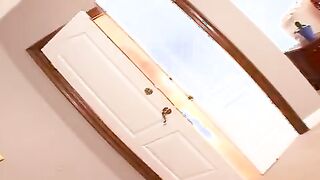 Naughty slut fucks huge dick