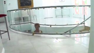 Short Haired Blonde Slut Has Ass Crammed With Lucky Rod