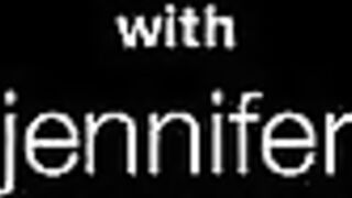 Brunette have charming big glass toy