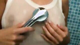 Masturbating in the shower