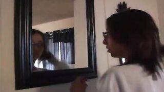 Naughty babe fucks large black Boner