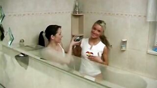 Lesbian shower fun