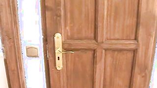 Big titted masturbation in the bathroom