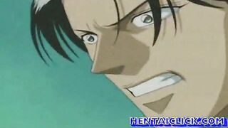 Hentai gay hardcore anal sex in bed