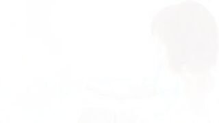 Huge glass dildo in redheads vagina