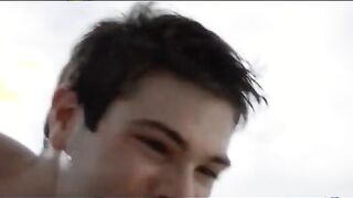 Extremely cute lovers sex on the beach