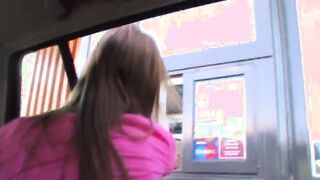 penetrate with my busty girl in the car