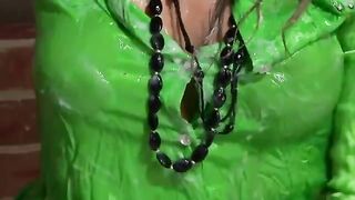 Glam topless euro babe