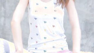 stunning shower from thin fuck doll