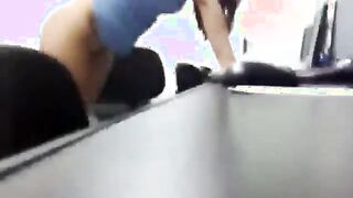 Secretary Doggystyle Quickie With Creampie