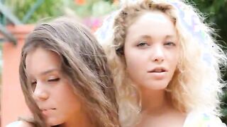 Beautiful chicks in the rain