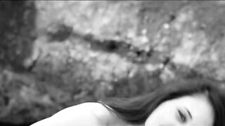 Sand in the graceful babes pussy